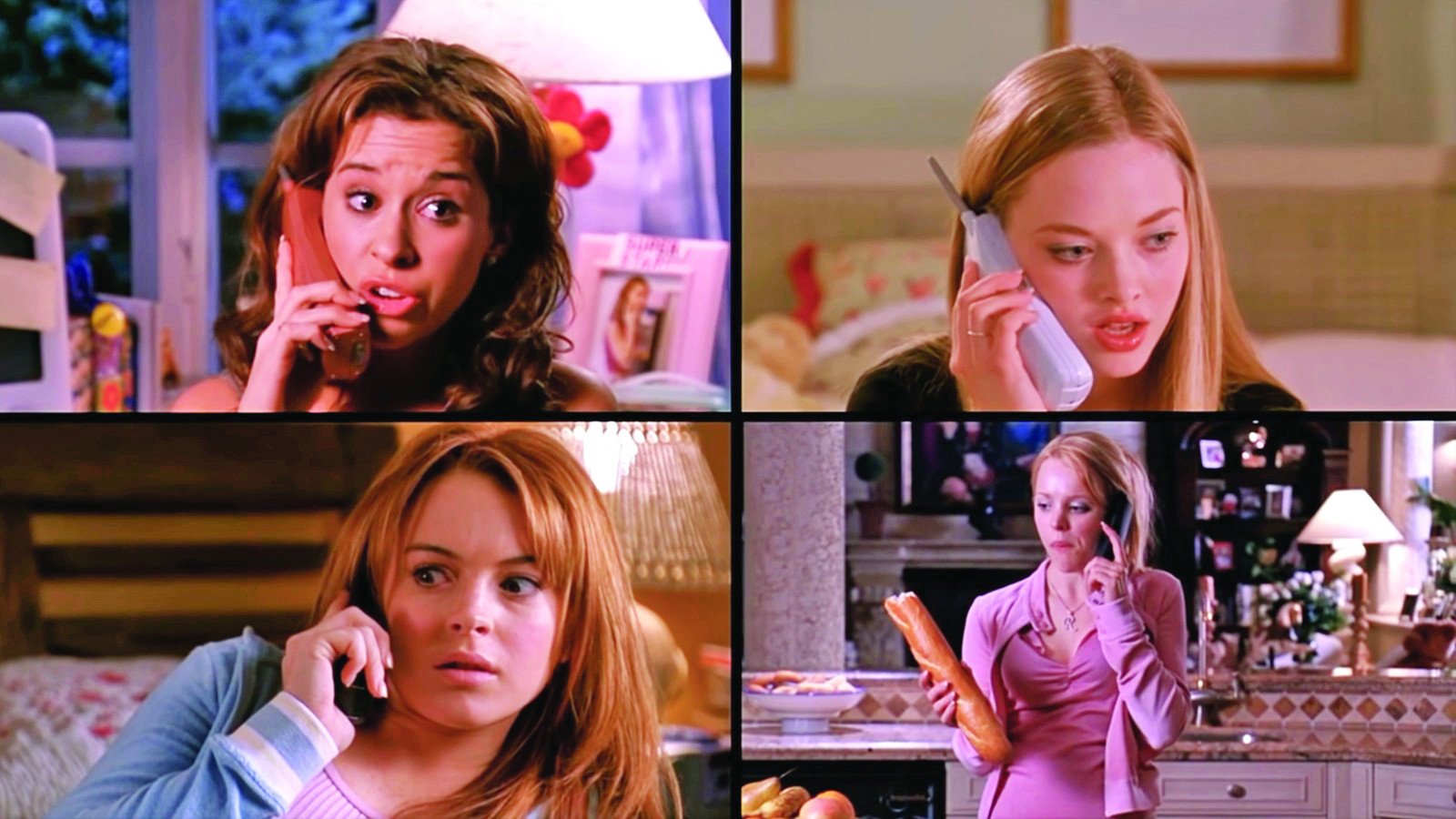 the phone call scene that brought to life some of the many viral memes from mean girls photos file