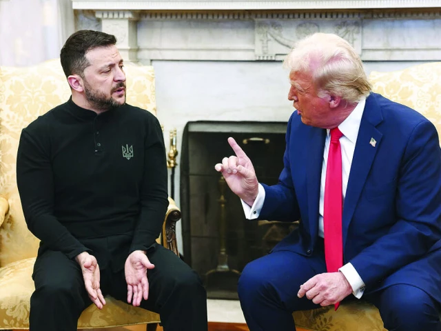 zelensky and trump battled it out in the oval office last month photo file zelensky and trump battled it out in the oval office last month photo file