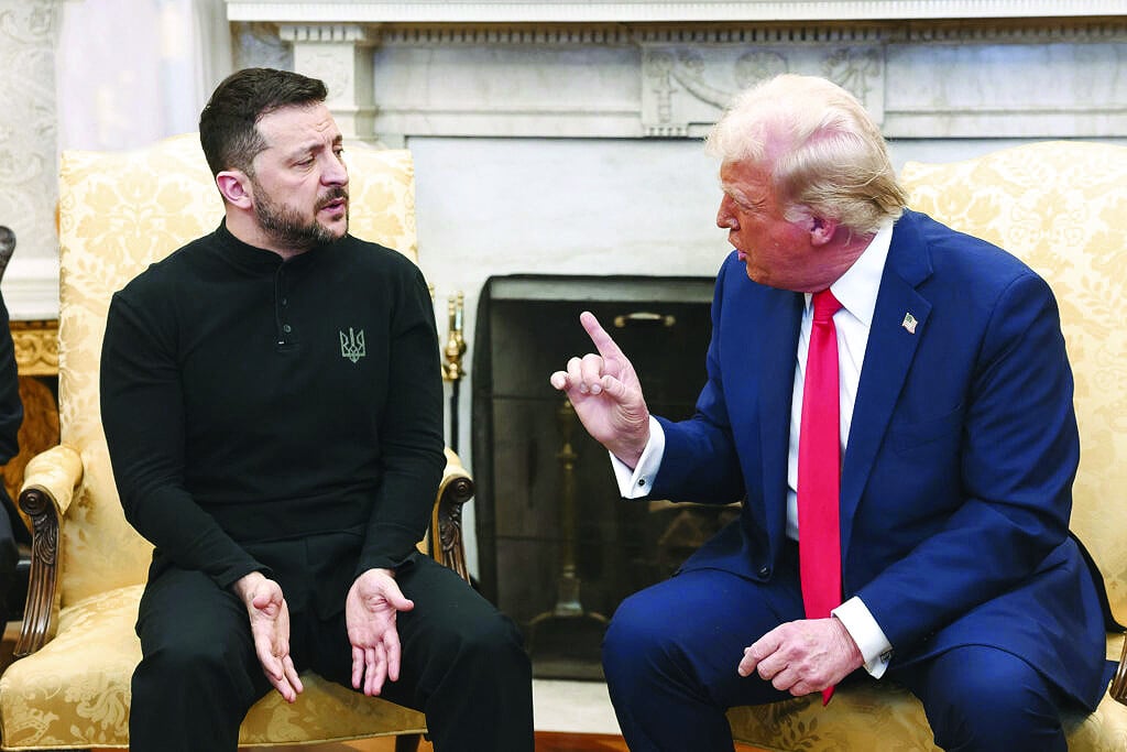 zelensky and trump battled it out in the oval office last month photo file