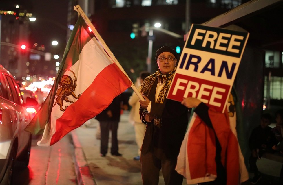 people protest in los angeles california us in support of anti government protesters in iran january 3 2018 photo reuters