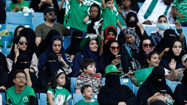 the kingdom has long barred women from sports arenas by strict rules on segregation of the sexes in public photo reuters the kingdom has long barred women from sports arenas by strict rules on segregation of the sexes in public photo reuters