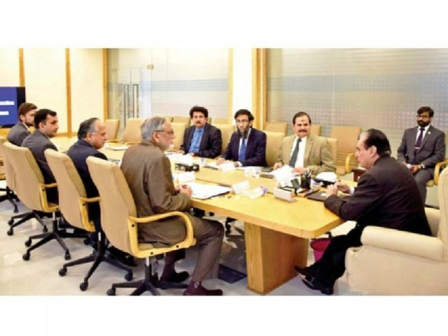 nab chairman justice retd javed iqbal presides over a meeting at nab headquarters in the capital photo express nab chairman justice retd javed iqbal presides over a meeting at nab headquarters in the capital photo express
