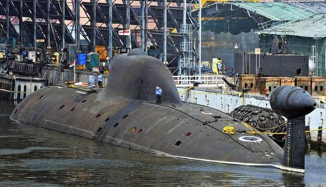 key indian nuclear submarine damaged