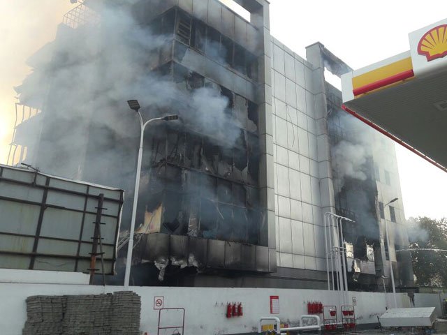 the cause of the fire is yet to be known while no reports of casualty have surfaced so far photo express