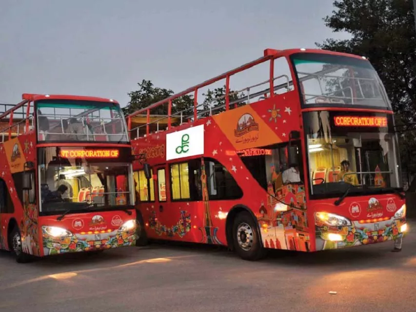 ptdc plans to run tour busses islamabad like these double deckers in lahore photo file ptdc plans to run tour busses islamabad like these double deckers in lahore photo file