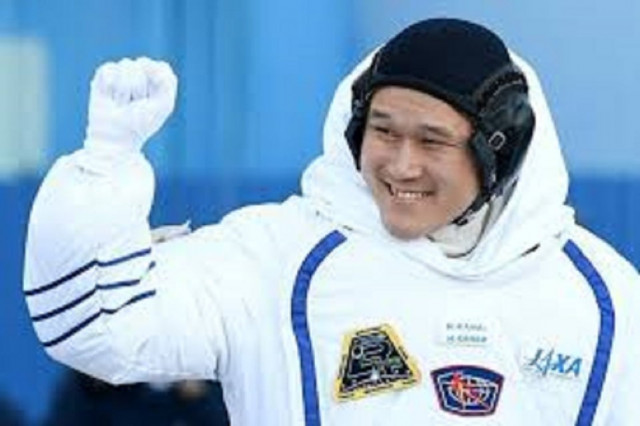 member of the international space station expedition 54 55 norishige kanai of the japan aerospace exploration agency jaxa duriinternational space station during the send off ceremony after checking their space suits before the launch of the soyuz ms 07 spacecraft at the baikonur cosmodrome in kazakhstan 17 december 2017 photo reuters