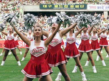 korean cheer leaders photo reuters