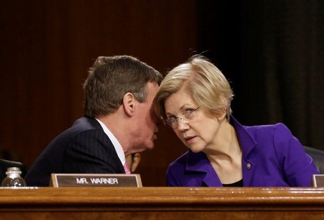 senators mark warner d va and elizabeth warren d ma speak before federal reserve chair janet yellen testifies before a senate banking housing and urban affairs committee hearing on the semiannual monetary policy report to the congress on capitol hill in washington us february 14 2017 photo reuters senators mark warner d va and elizabeth warren d ma speak before federal reserve chair janet yellen testifies before a senate banking housing and urban affairs committee hearing on the semiannual monetary policy report to the congress on capitol hill in washington us february 14 2017 photo reuters