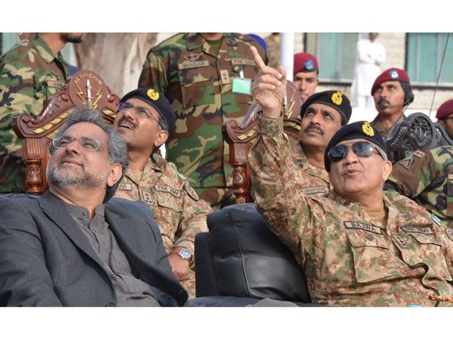 pm abbasi also fired few weapons used by ssg photo file