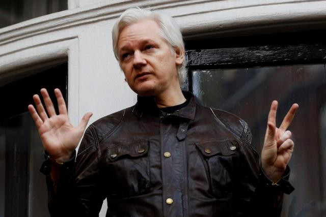 wikileaks founder julian assange is seen on the balcony of the ecuadorian embassy in london britain may 19 2017 photo reuters wikileaks founder julian assange is seen on the balcony of the ecuadorian embassy in london britain may 19 2017 photo reuters