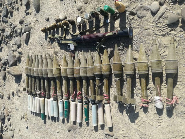 weapons and ammunition including grenades ieds rockets and explosives recovered photo ispr weapons and ammunition including grenades ieds rockets and explosives recovered photo ispr