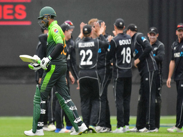 the kiwis destroyed the green shirts by 183 runs in the third odi to comfortably wrap up the series in dunedin photo afp