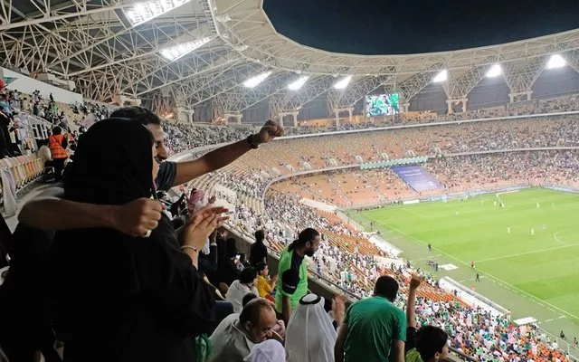 saudi women watch the soccer match between al ahli against al batin at the king abdullah sports city in jeddah saudi arabia january 12 2018 photo reuters saudi women watch the soccer match between al ahli against al batin at the king abdullah sports city in jeddah saudi arabia january 12 2018 photo reuters