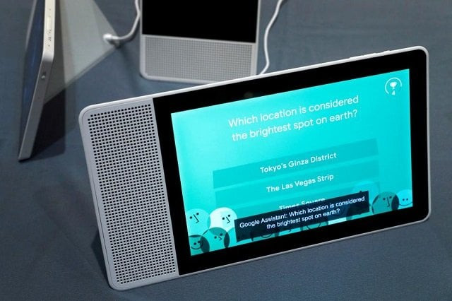 a 10 inch lenovo smart display with google assistant is shown during pepcom 039 s digital experience in las vegas nevada us january 8 2018 photo reuters a 10 inch lenovo smart display with google assistant is shown during pepcom 039 s digital experience in las vegas nevada us january 8 2018 photo reuters