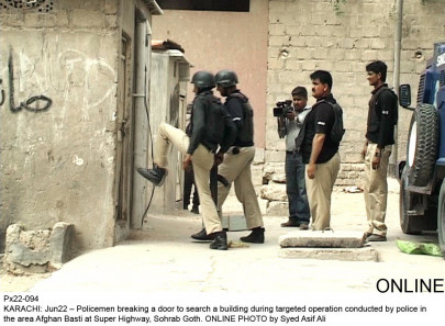 two suspects held during search two suspects held during search