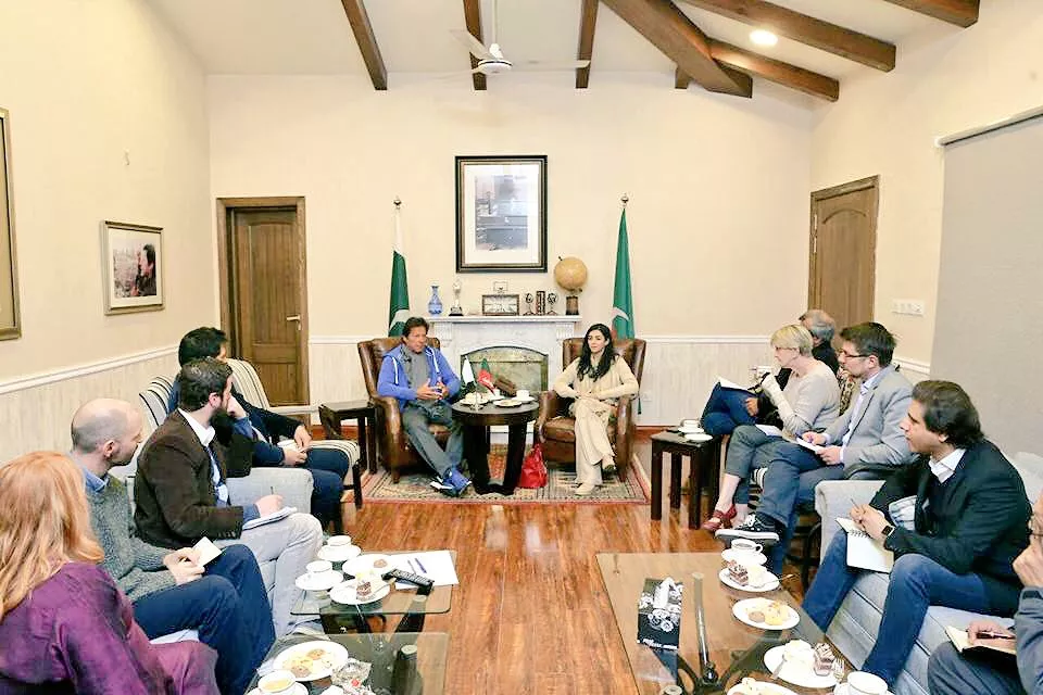 imran khan speaks to foreign media at bani gala photo twitter anilakhawaja imran khan speaks to foreign media at bani gala photo twitter anilakhawaja