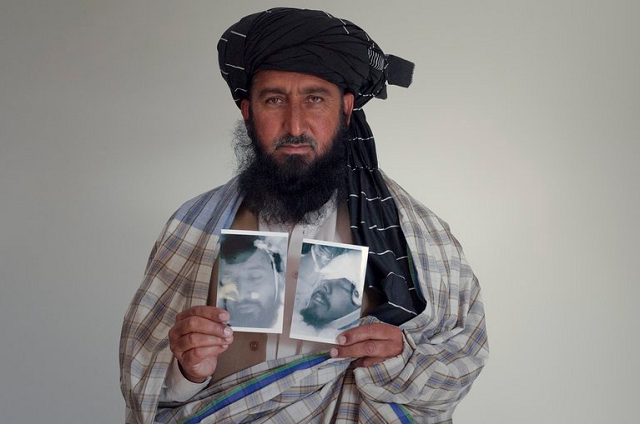 kareem khan whose son zahin ullah khan and brother asif iqbal were killed in an alleged cia drone strike in waziristan in 2009 posing in islamabad in 2010 photo reuters