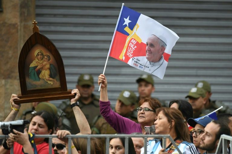 pope francis visits notorious church in santiago photo afp