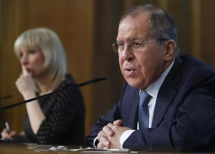 russian foreign minister sergei lavrov speaks during his annual news conference with foreign ministry spokeswoman maria zakharova seen in the background in moscow russia january 15 2018 photo reuters russian foreign minister sergei lavrov speaks during his annual news conference with foreign ministry spokeswoman maria zakharova seen in the background in moscow russia january 15 2018 photo reuters