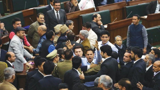appalled nc members walk out during assembly session photo kashmir observer appalled nc members walk out during assembly session photo kashmir observer