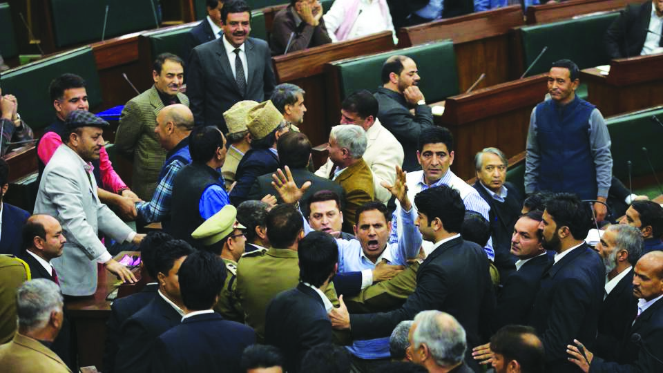 appalled nc members walk out during assembly session photo kashmir observer