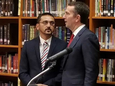 muslim minister of pakistani origin takes oath of office on holy quran in us