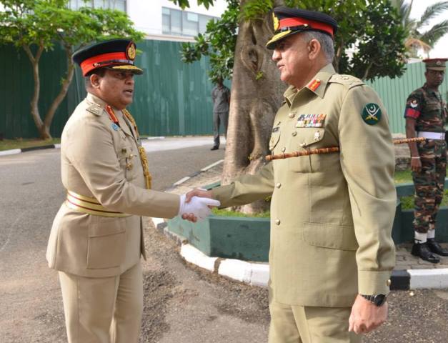 gen qamar bajwa meets top military leadership of sri lanka in a two day official visit photo ispr