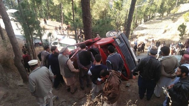 according to rescue 1122 those who perished in the crash were identified as fakahar zaman the driver of the vehicle riaz raza a woman saleema jan photo express