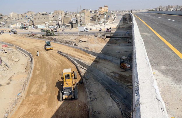 the sindh high court had ordered the opening of both tracks of the lyari expressway for the public by january 1 but the authorities could not complete the project before the deadline photo online