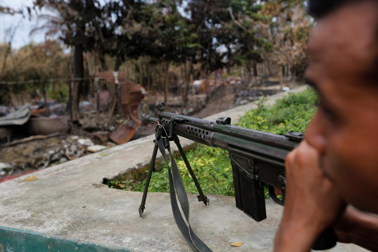 myanmar police open fire at riot photo reuters