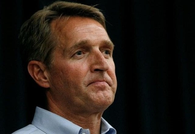 arizona republican jeff flake unleashed a diatribe against president donald trump timed to coincide with the expected announcement of controversial quot fake news awards quot by trump 039 s administration photo afp