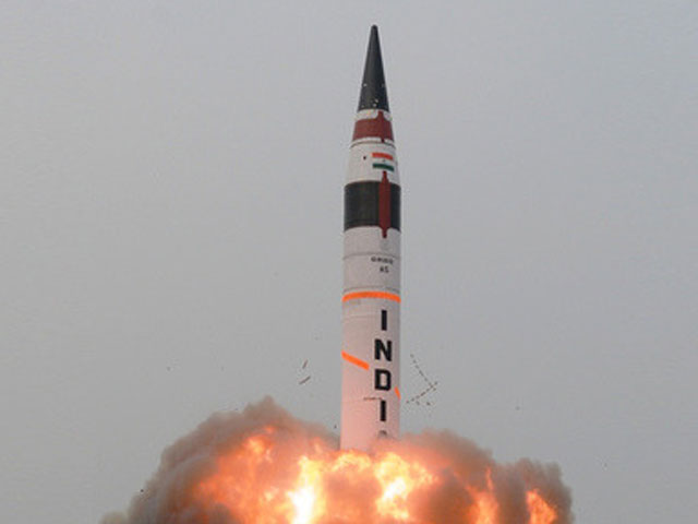 indian media reports that the missile has the capability of hitting north china photo file
