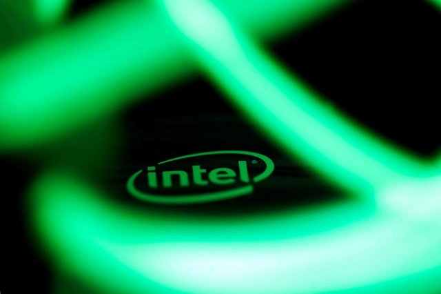 intel logo is seen behind led lights in this illustration taken january 5 2018 photo reuters