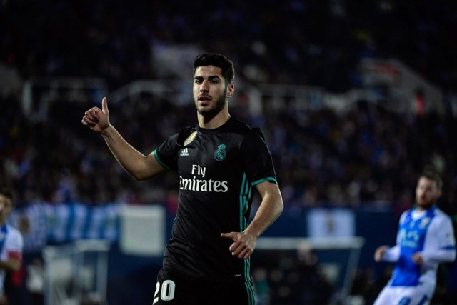 real madrid 039 s spanish forward asensio gestures during the spanish 039 copa del rey 039 king 039 s cup football match between leganes and real madrid at the estadio municipal butarque in leganes on january 18 2018 photo afp real madrid 039 s spanish forward asensio gestures during the spanish 039 copa del rey 039 king 039 s cup football match between leganes and real madrid at the estadio municipal butarque in leganes on january 18 2018 photo afp