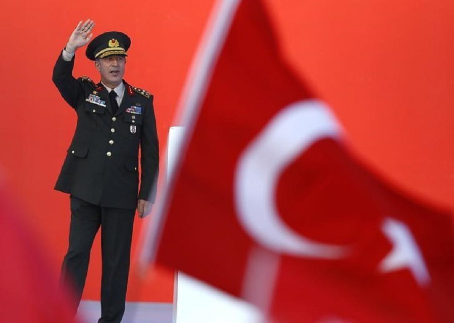 turkey 039 s chief of the general staff hulusi akar greets audience during the democracy and martyrs rally in istanbul turkey august 7 2016 photo reuters