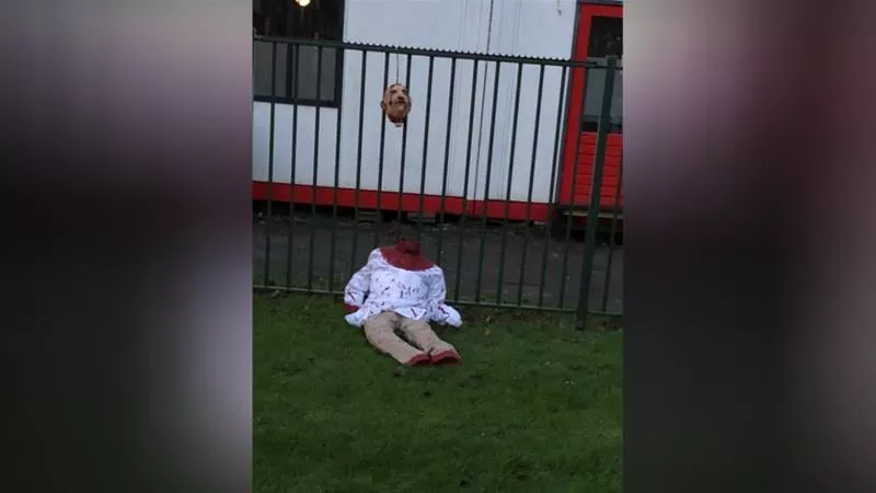 the neck and the head of the doll were smeared with a red substance photo courtesy at5 the neck and the head of the doll were smeared with a red substance photo courtesy at5