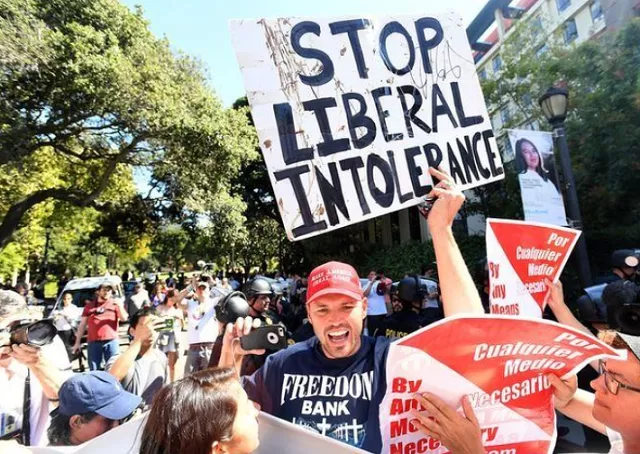 campus protesters express their views about the cancellation of a 039 free speech week 039 featuring conservative speakers at the university of california berkeley photo reuters campus protesters express their views about the cancellation of a 039 free speech week 039 featuring conservative speakers at the university of california berkeley photo reuters