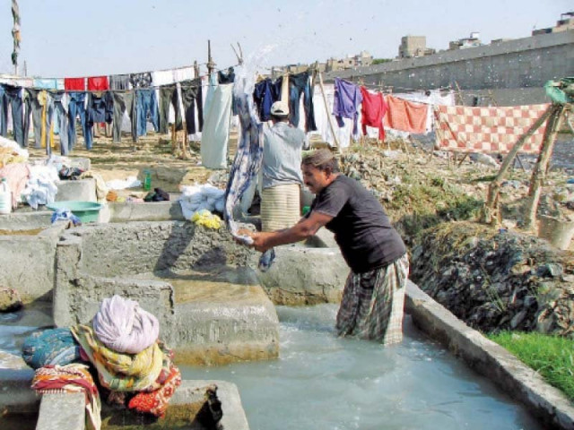 the traditional laundry home service offered by launderers or 039 dhobis 039 became obsolete due to the use of advanced washing machines in houses photo file