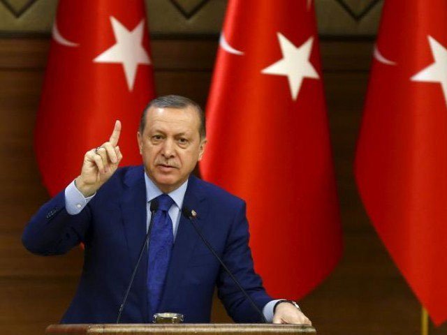 erdogan warns of heavy price for protests against syria operation