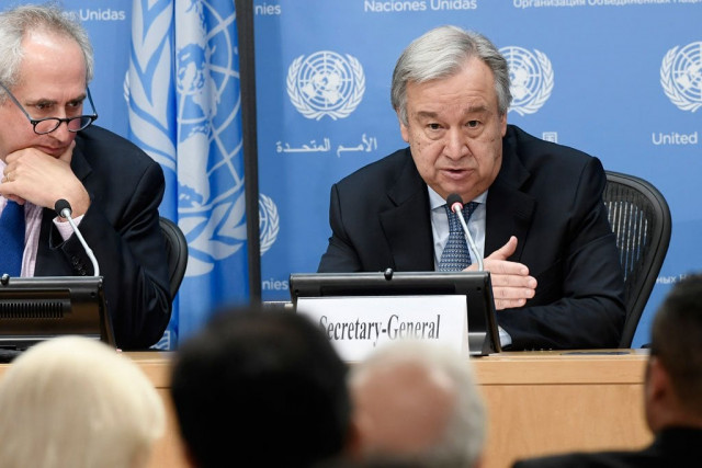 ant nio guterres stands ready to mediate peace talks between pakistan and india photo file ant nio guterres stands ready to mediate peace talks between pakistan and india photo file