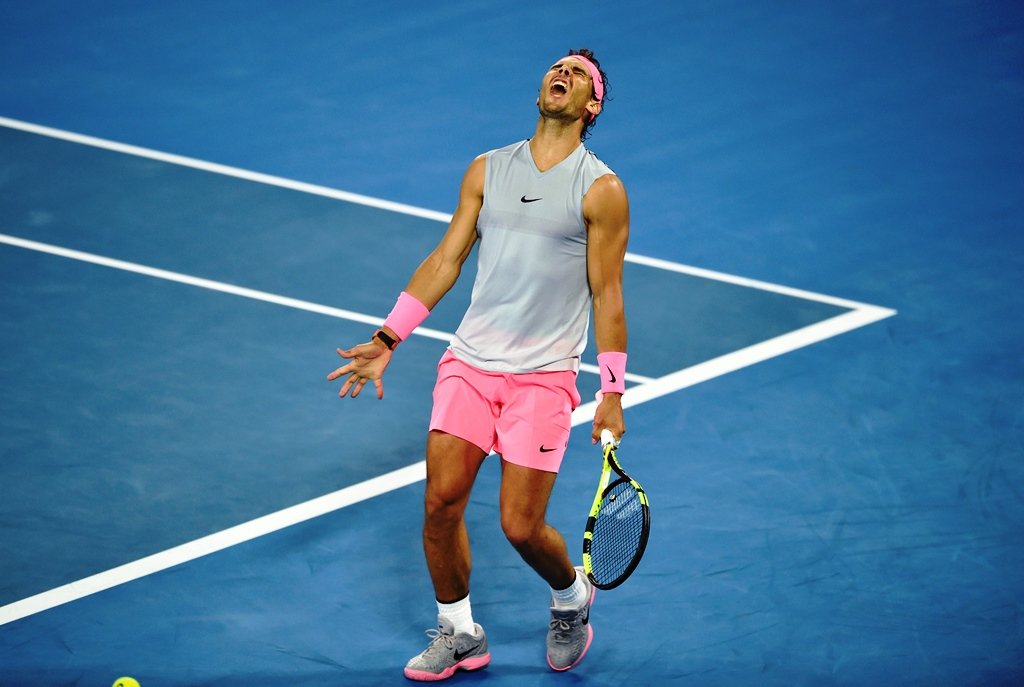 wincing in pain rafael nadal retired against marin cilic after an upper right leg problem began troubling him in the fourth set with the spaniard limping as he struggled to continue photo afp