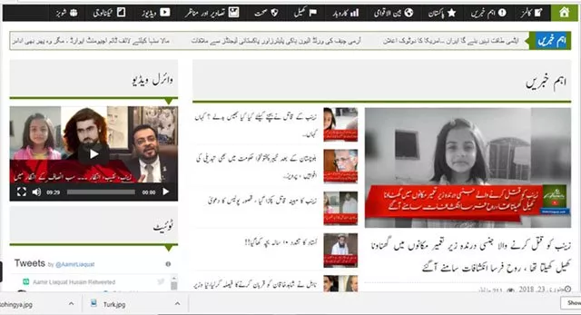 a screengrab of amir liaquat 039 s website alhnews com a screengrab of amir liaquat 039 s website alhnews com