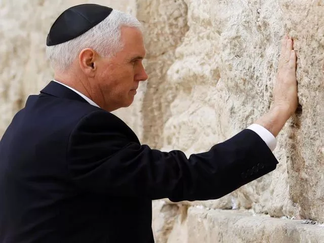 us vice president mike pence touches the western wall in jerusalem 039 s old city photo reuters us vice president mike pence touches the western wall in jerusalem 039 s old city photo reuters