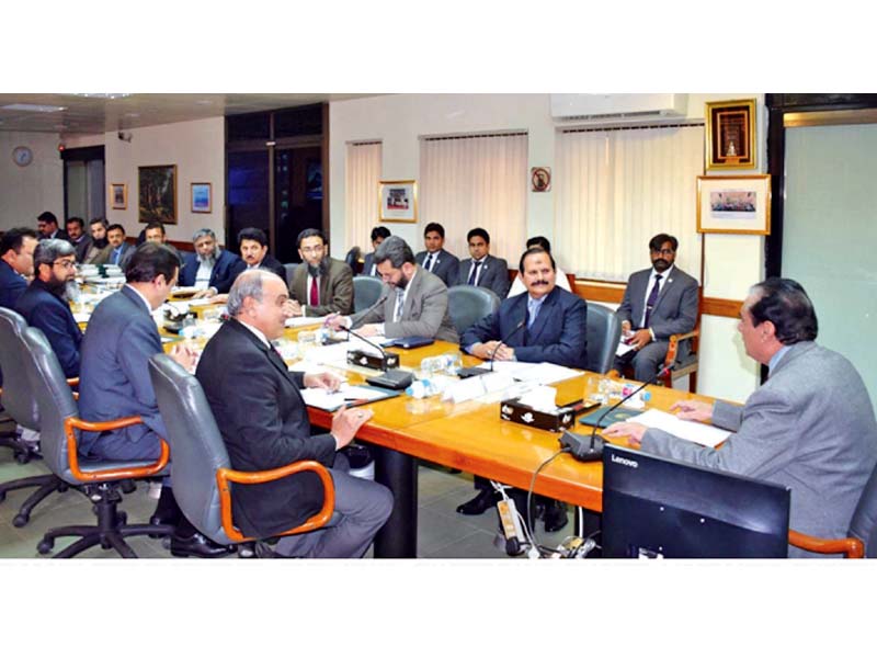 nab chairman justice retd javed iqbal chairs a meeting in islamabad photo express