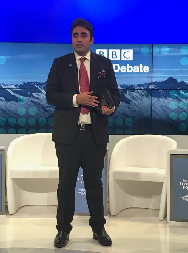 there s more sensationalism in pakistan than real news claims bilawal at world economic forum