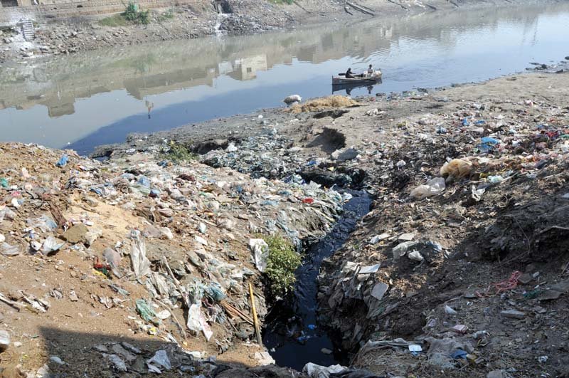 phuleli canal has been polluted due to discharge of sewage from industries photo express