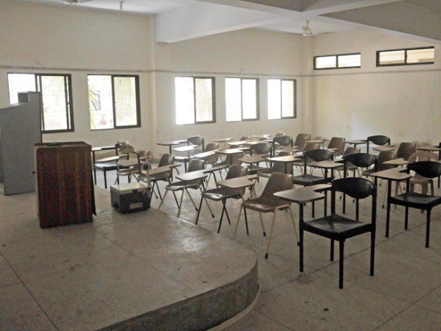 teachers in almost a dozen higher education institutions boycotted classes on wednesday photo express file