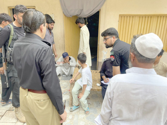 police officials record statements of the family members about the harrowing incident photo express police officials record statements of the family members about the harrowing incident photo express