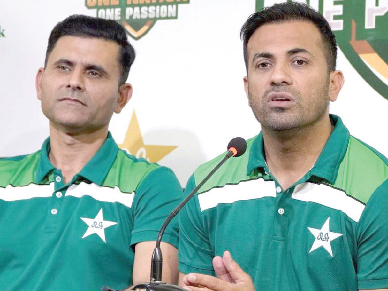 wahab riaz and abdul razzaq were part of the seven member selection committee photo pcb