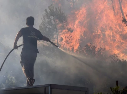 greece wildfires abating